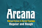 Arcana Psychedelic Fantasy Font, a Sans Serif Font by Paper Moon Graphic Supply (Thumbnail 1 of 7)