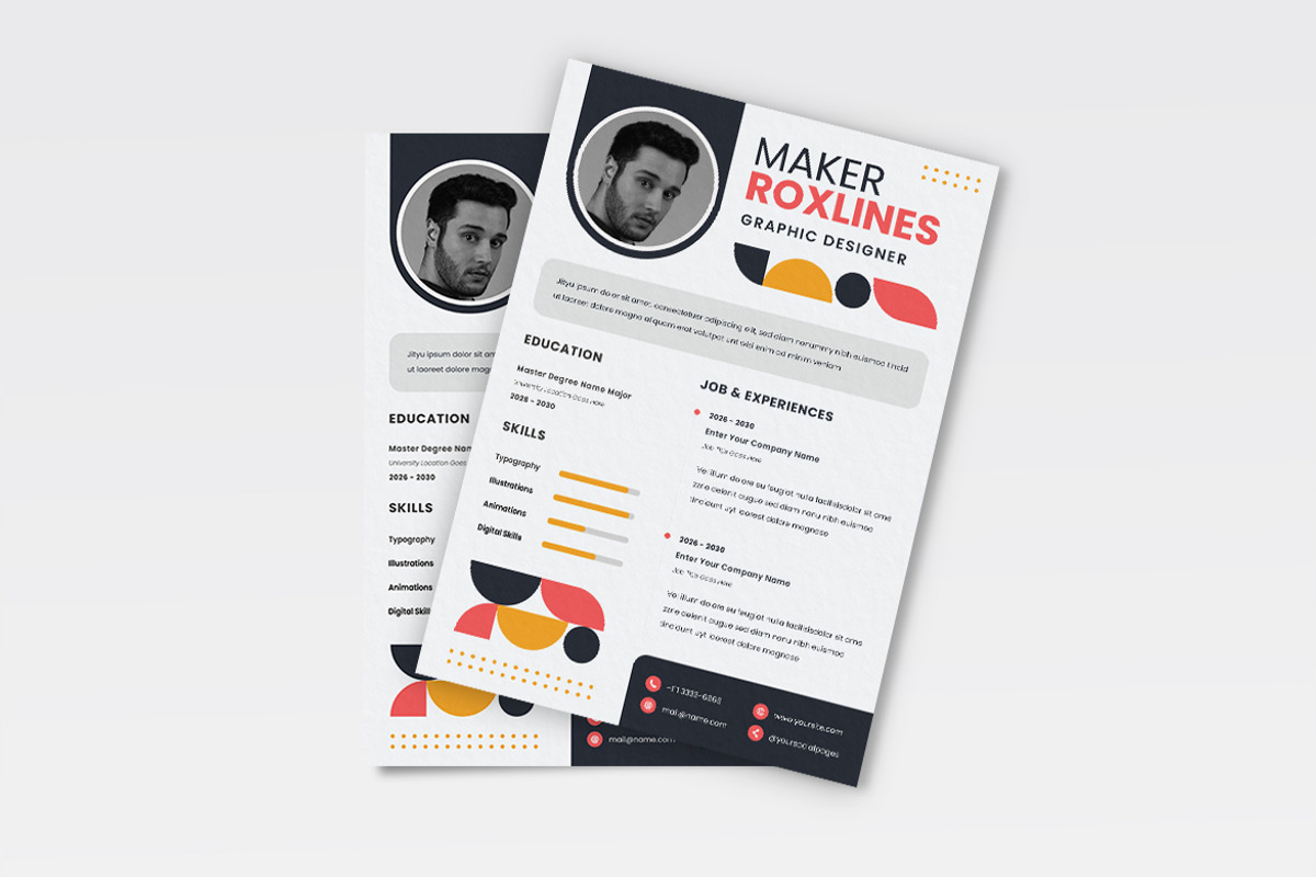 Minimalist Resume CV, a Resume Template by iDoodle Studio (Photo 3 of 4)