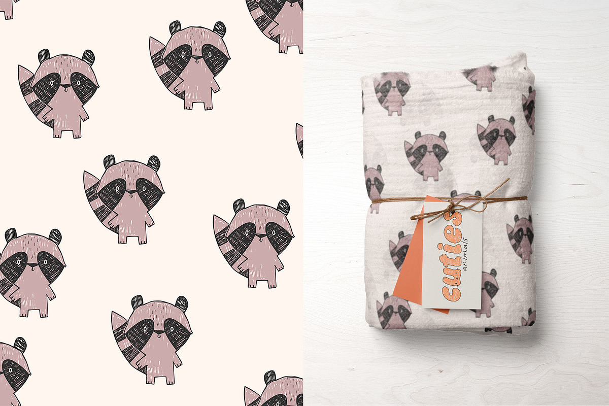 Cuties animals patterns collection, a Pattern Graphic by K.SweeTheArt (Photo 10 of 14)