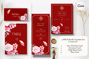 Asian Floral Wedding Invite - B1, an Invitation Template by YeeqsWedding (Thumbnail 1 of 8)