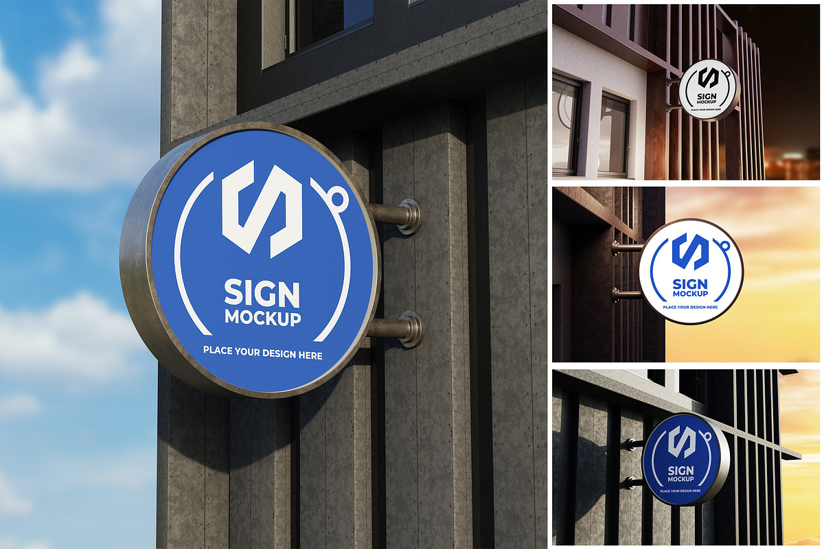 Wall Sign Mockup, a Product Mockup by MrLetters (Photo 1 of 5)