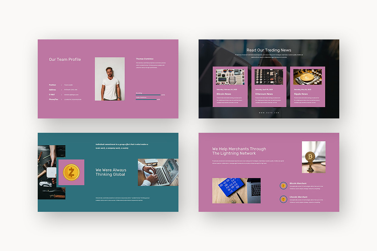 Dupo : Crypto Promo Google Slides, a Presentation Template by Punkl Camp (Photo 6 of 16)