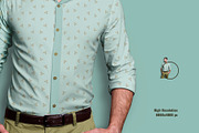 Mens Formal Outfit Mockup, a Shirt Mockup by Designertale (Thumbnail 4 of 6)