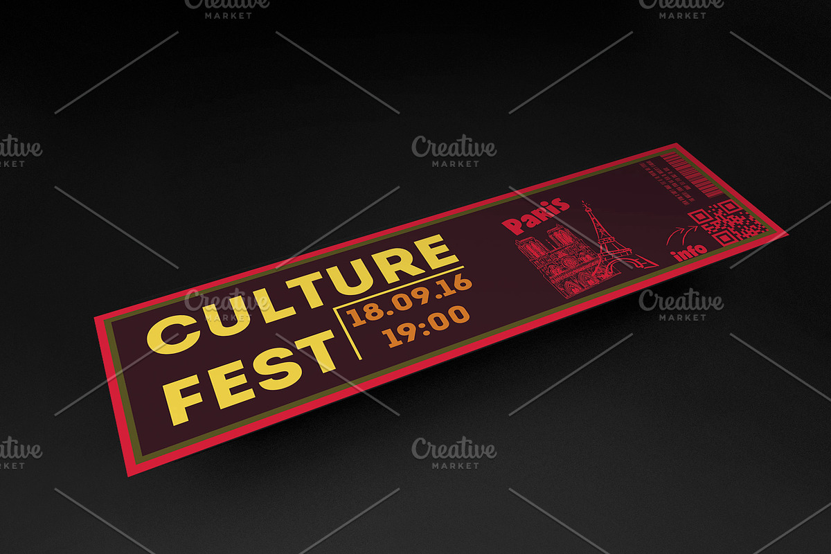 Fresh Event Ticket, an Invitation Template by Konakchiev (Photo 3 of 3)