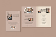 Modern Minimalist Funeral Program, an Invitation Template by Vynetta (Thumbnail 4 of 6)