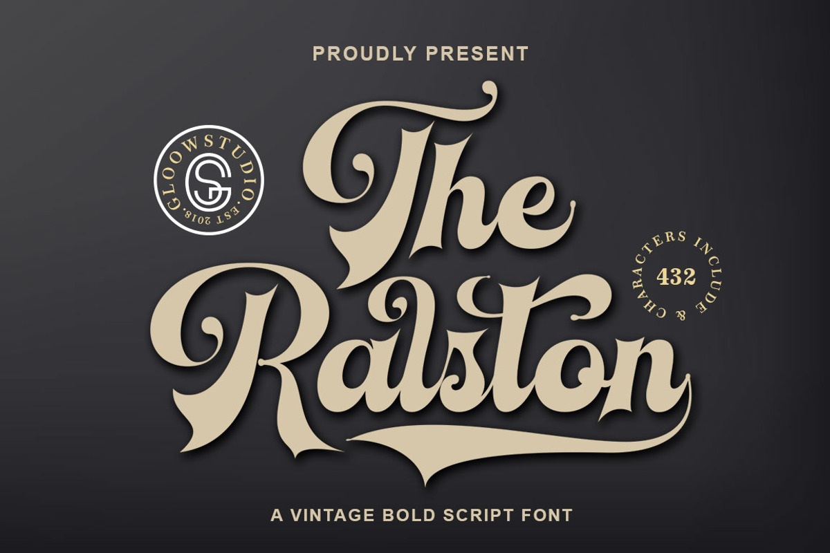 The Ralston, a Script Font by GloowStudio (Photo 1 of 9)