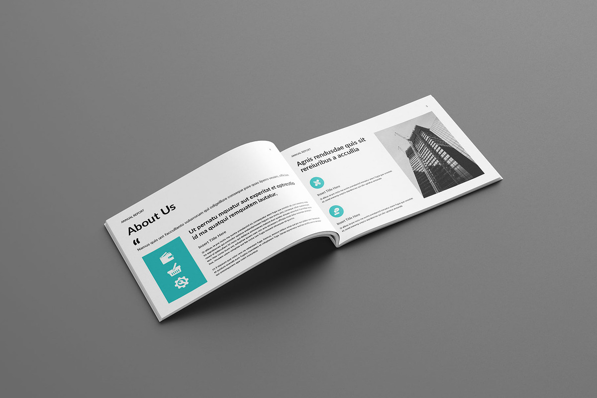 Annual Report Landscape Layout, a Brochure Template by Seeing-art (Photo 3 of 10)