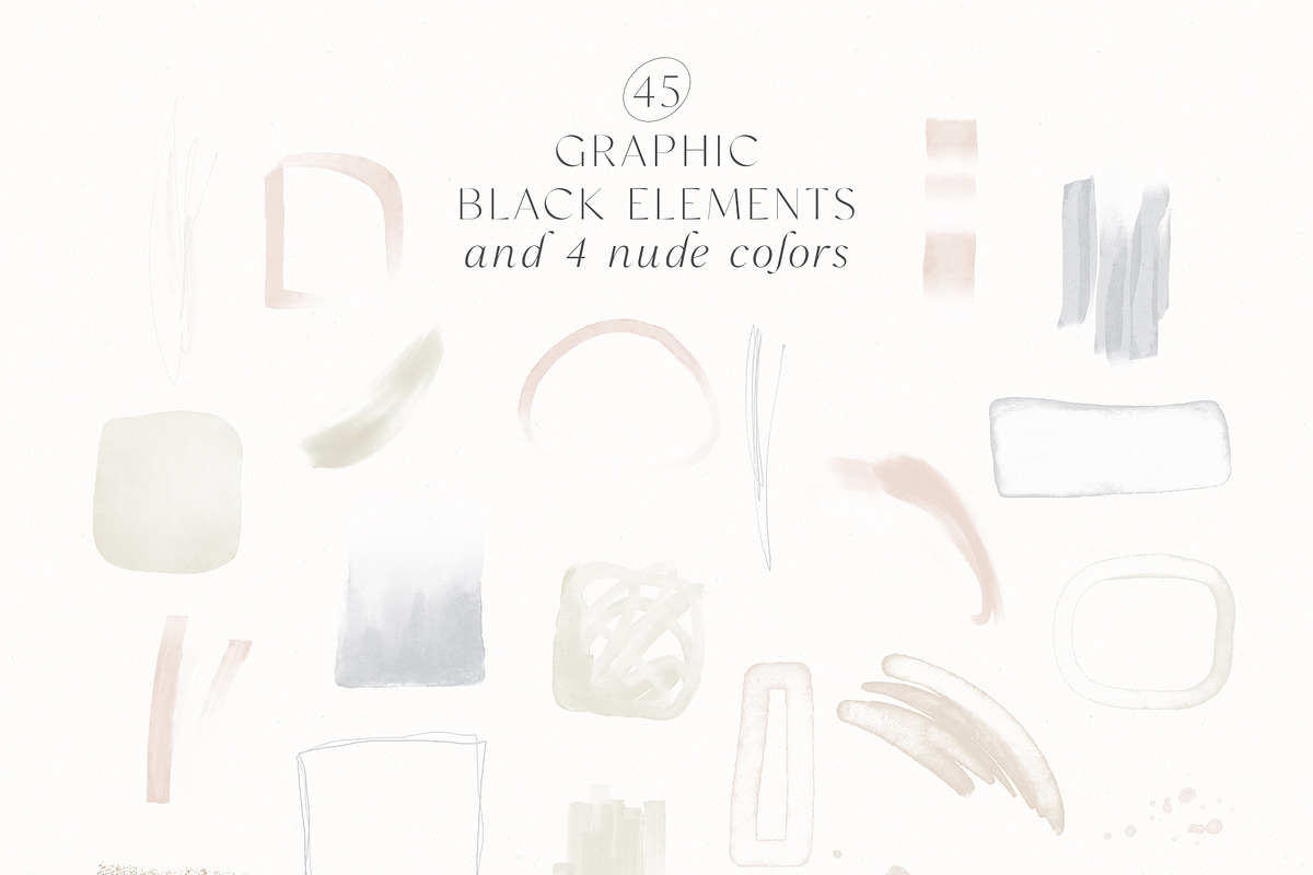 Abstract Black Gold Watercolor Shape, a Texture Graphic by Veris Studio (Photo 13 of 16)