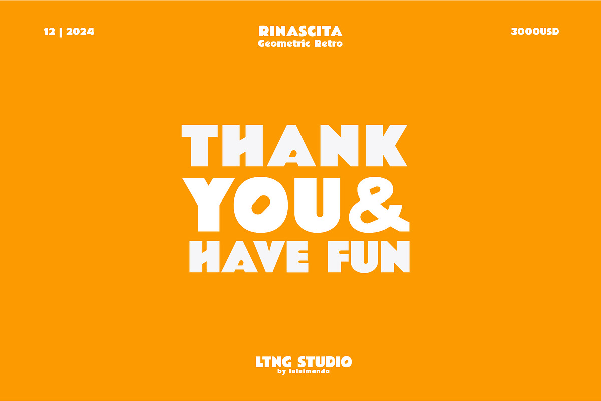 Rinascita Retro Geometric Font, a Blackletter Font by LTNG STUDIO (Photo 10 of 10)