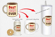 Dad’s Coffee Mug Clipart, a Graphic by Artnoy (Thumbnail 4 of 5)
