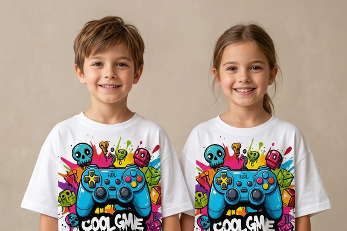 Cool Game Time Controller Art, a Shirt Mockup by Vector Stall (Photo 6 of 14)