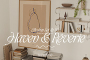 HAVEN & RÊVERIE | art & frame mockup, a Household Mockup by Stykke Studio (Thumbnail 1 of 15)