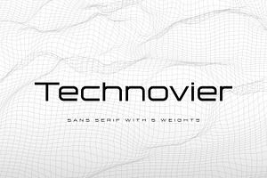 Technovier-Sans Serif With 5 Weights