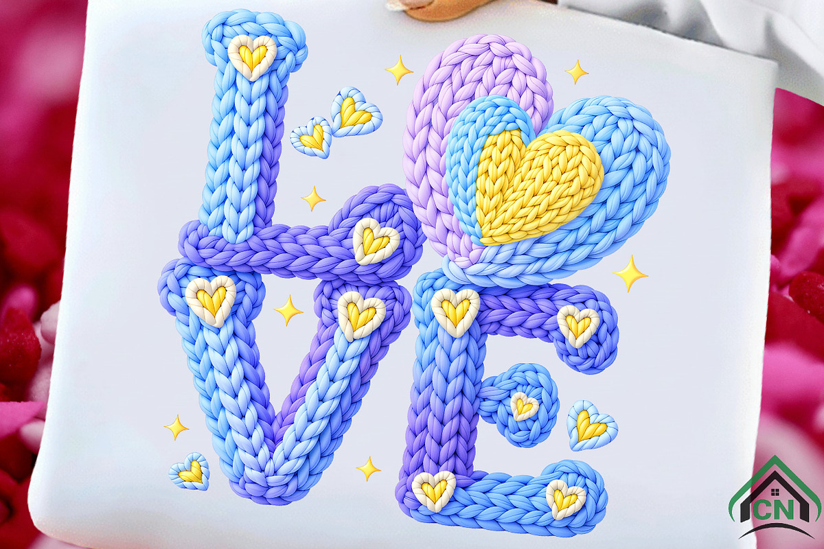 Faux Yarn Crochet Love Valentines, an Illustration by Craft Nest (Photo 2 of 8)