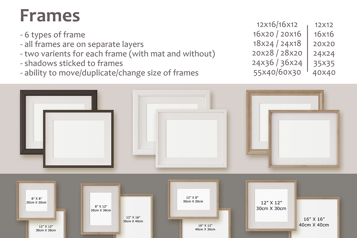 NEUTRAL INTERIORS Wall&Frame Mockups, a Poster Template by MyHomeMockups (Photo 8 of 10)