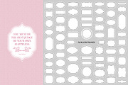 Big Vintage Frames & Decors Set, a Texture Illustration by FourLeafLover (Thumbnail 8 of 10)