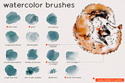 Ink & Watercolor Procreate Brushes, a Brush Add-On by Wooly Pronto (Thumbnail 4 of 9)