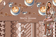 Mocha Mousse Seamless Digital Paper, a Pattern Graphic by Creative Matrix82 (Thumbnail 1 of 5)
