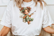 Whimsical Fairy Painter Clipart, an Illustration by CraftArtStudio (Thumbnail 6 of 6)