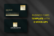 Business card Template & 3 Mock-up, a Business Card Template by Smashing_Studio (Thumbnail 1 of 10)