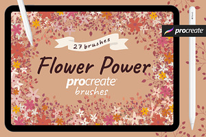 Flower Power Procreate Brushes