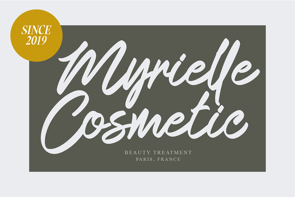 Baglietta Modern Stylish Script Font, a Script Font by Ronny Studio (Photo 7 of 9)