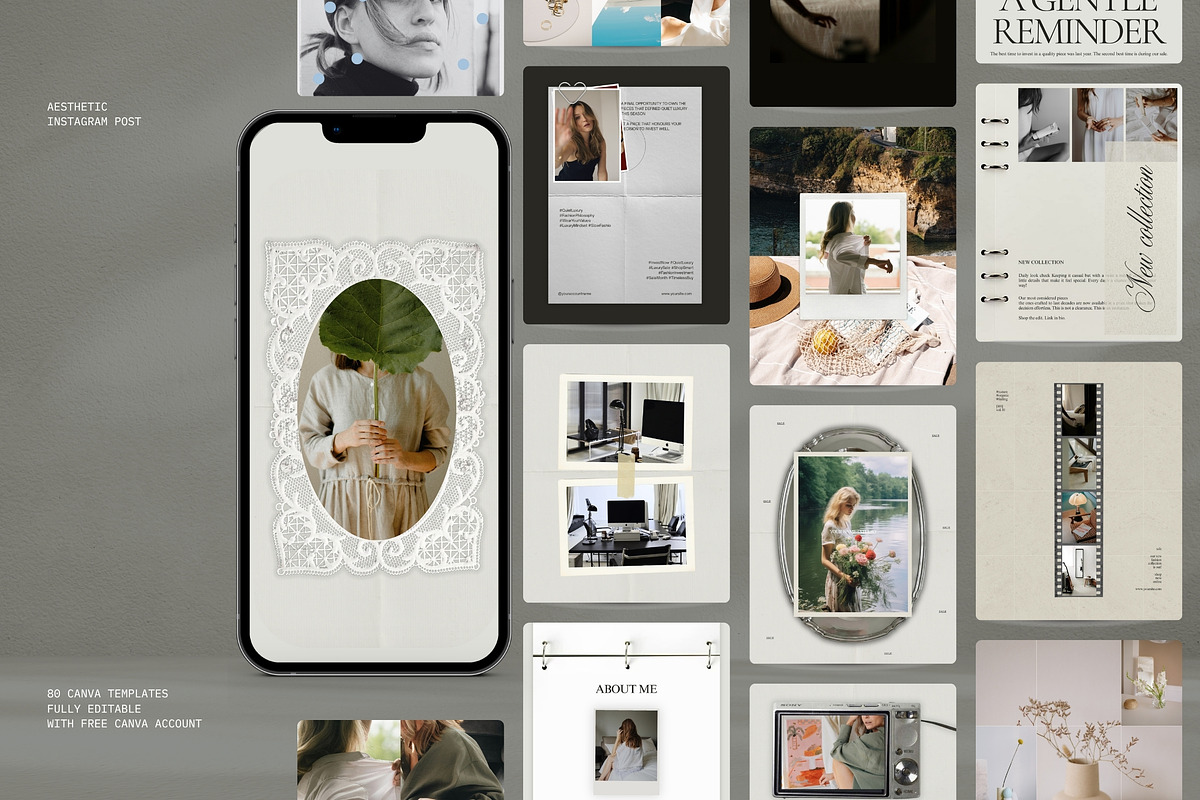 Editorial Scrapbook IG Templates, a Social Media Template by Pani Temp. (Photo 2 of 17)