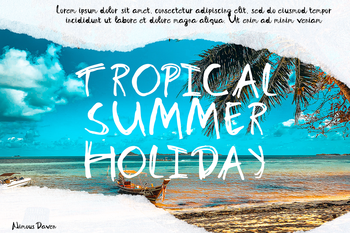 Nimous Haven - Hand Drawn Font, a Handwritten Font by madeDeduk (Photo 4 of 10)