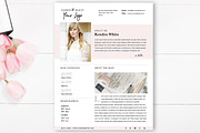Media Kit Template | 4 Page, a Flyer Template by By Stephanie Design (Thumbnail 4 of 5)