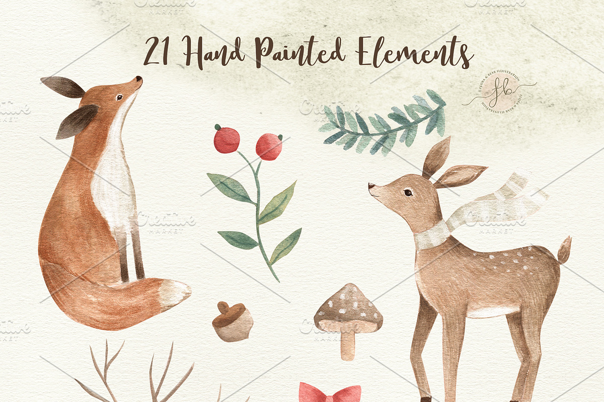 Winter Woodland, an Animal Illustration by Flora+Bear (Photo 2 of 6)