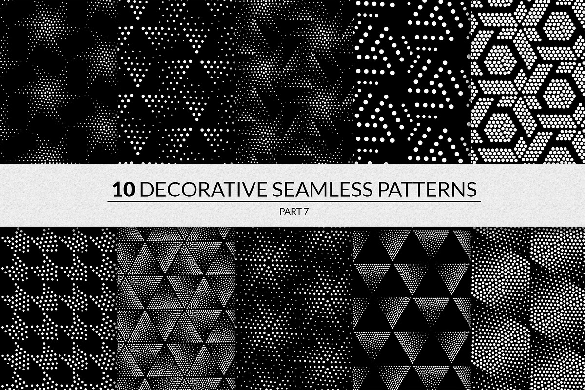 144 seamless pointillism patterns, a Pattern Graphic by softulka (Photo 8 of 16)