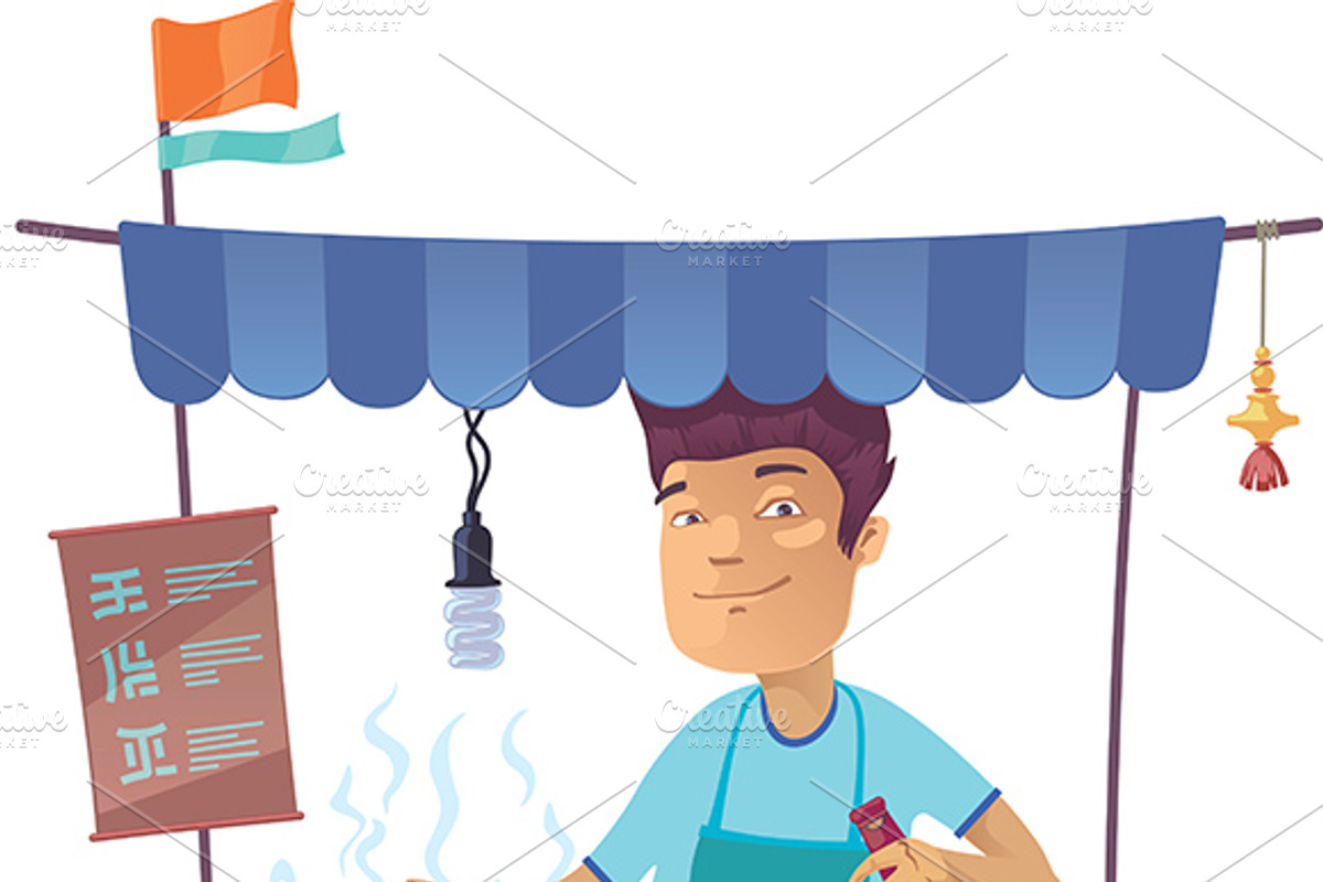 Asian Street Kitchen, a Food Illustration by LEKS illustrations (Photo 3 of 3)