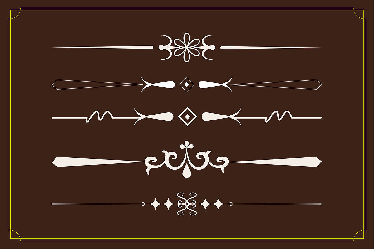 Abstract Decorative Lines Dividers, a Stationery Template by Photoshop Action (Photo 6 of 6)