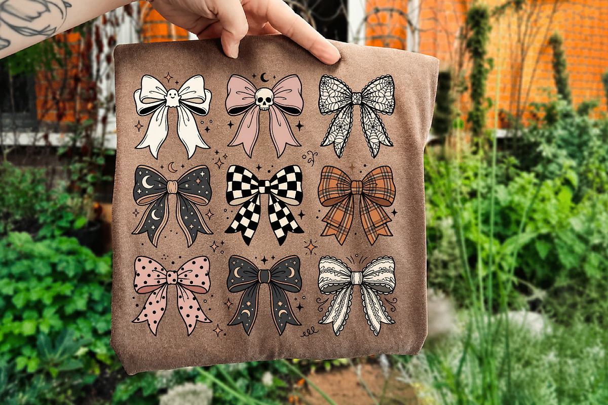 Halloween Coquette Bow PNG, Spooky, a Seasonal Illustration by Libby Wishes (Photo 3 of 4)