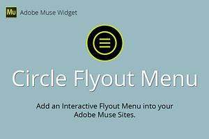Circle Flyout Menu Adobe Muse Widget