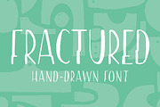 Fractured | Hand drawn Font, a Sans Serif Font by The Collective Studio (Thumbnail 1 of 7)