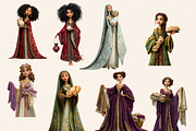 NEW TESTAMENT WOMEN CLIPART PACK, a Person Illustration by Daring Digies (Thumbnail 6 of 10)