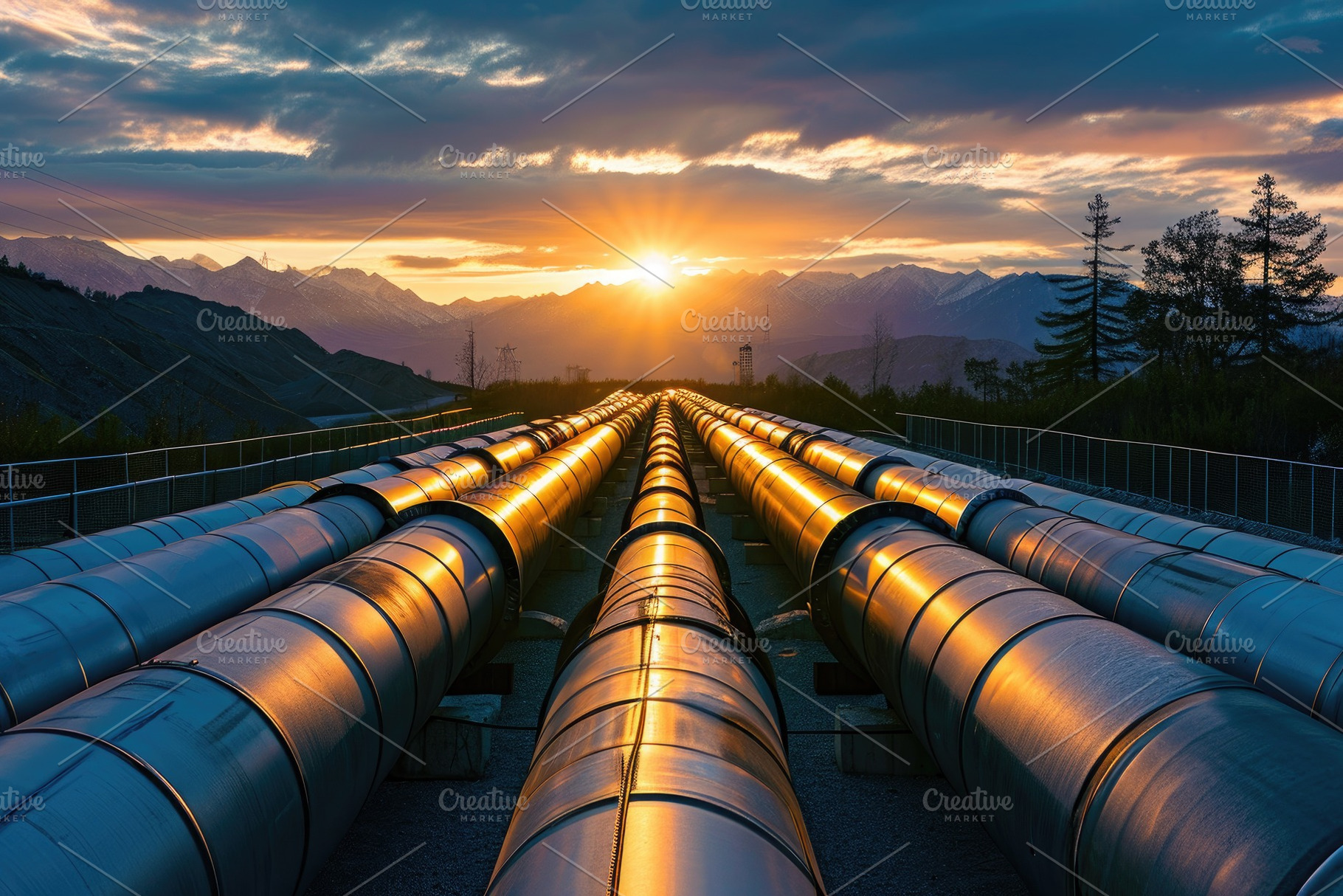 Large Group of Pipes Stacked on Road, a Photo by Iftikhar Alam