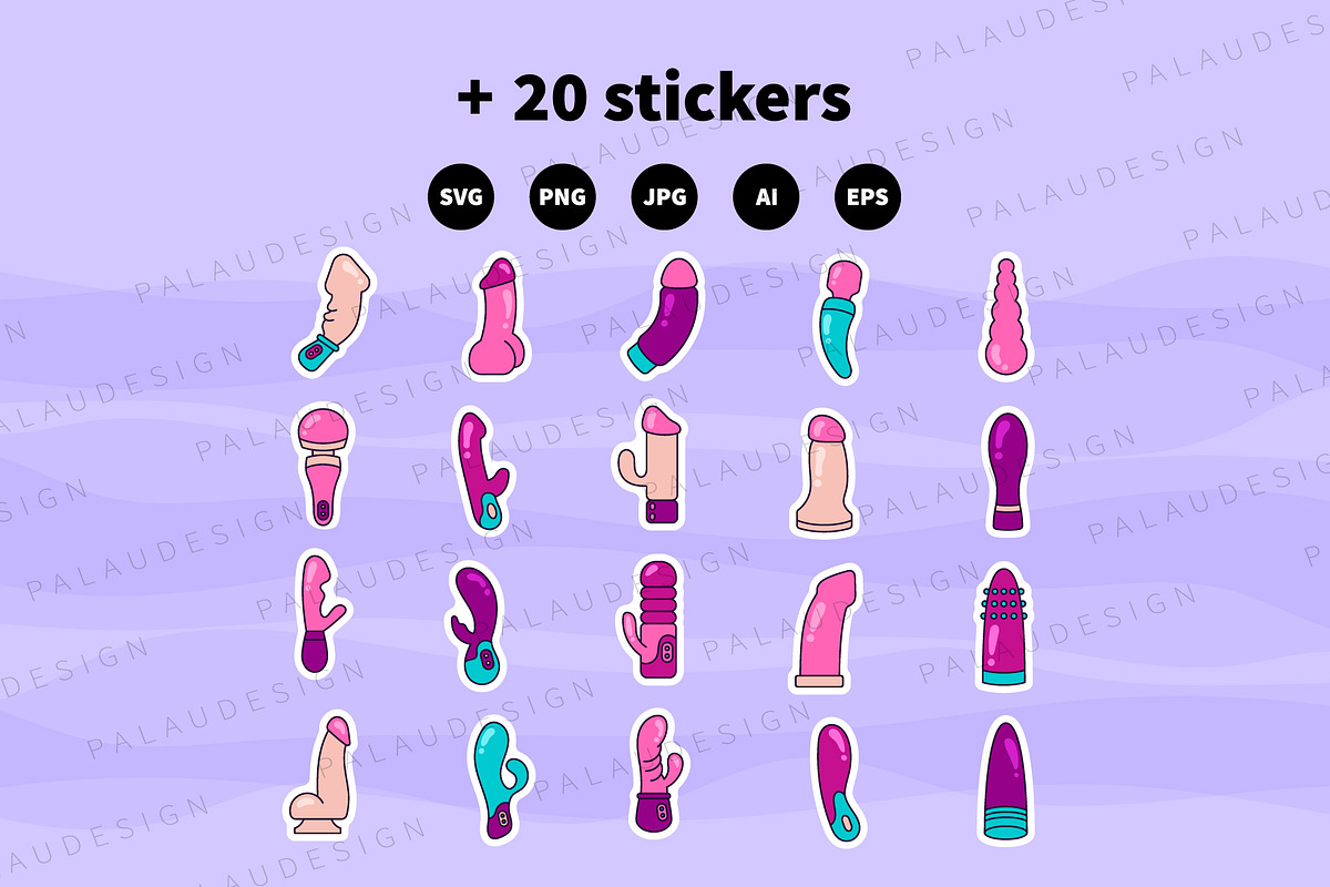 Vibrator Dildo Illustration Sex Toy, an Object Illustration by Palau (Photo 11 of 11)