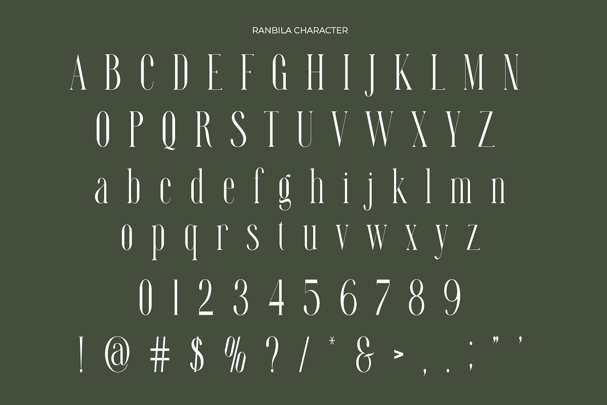 Ranbila Elegant Ligature Serif, a Serif Font by Alfinart (Photo 7 of 10)