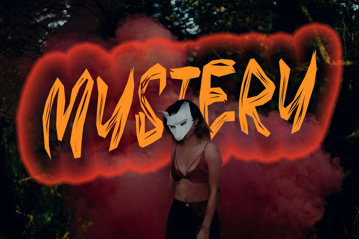 GLOMY - Halloween Horror Font, a Font by NTC Graphic (Photo 2 of 7)