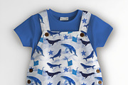 Baby Unisex Shortall Set Mockup, a Hoody Mockup by Nora Gad (Thumbnail 6 of 16)