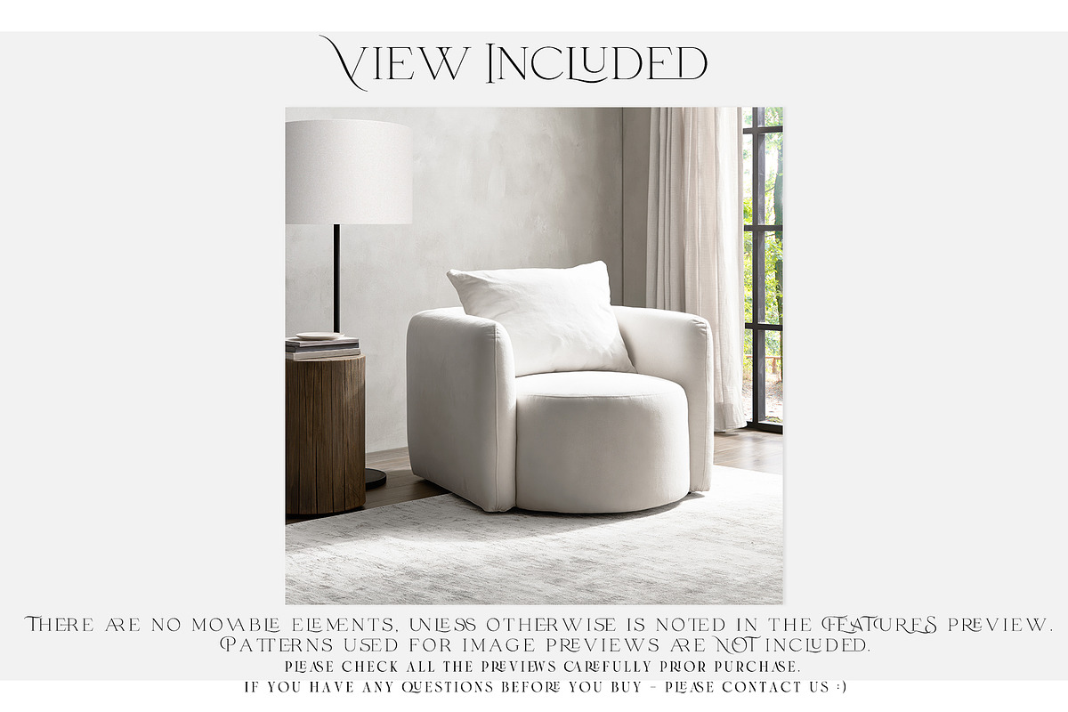 Armchair Upholstery Mockup, a Household Mockup by mock-ups (Photo 3 of 13)