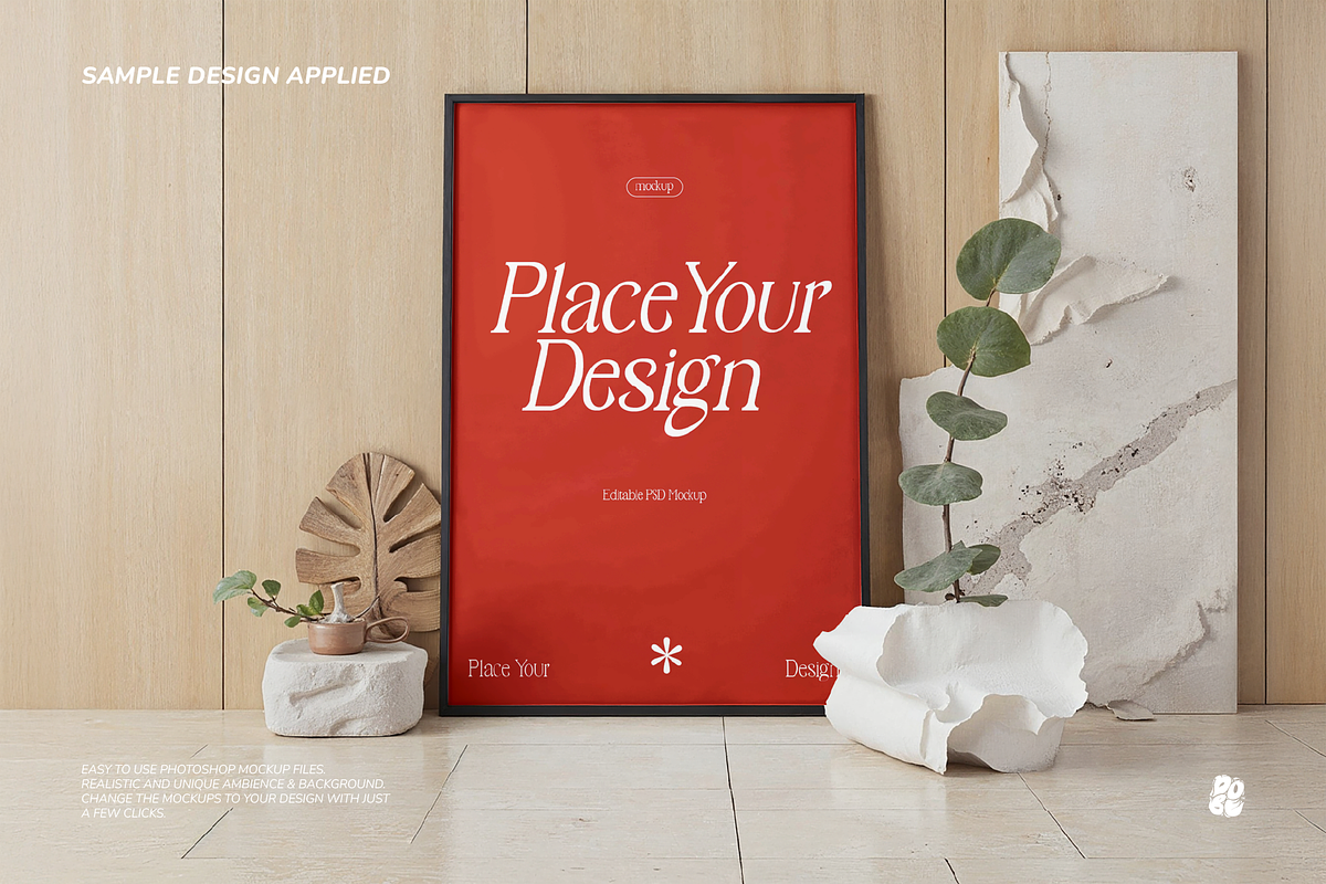 Minimalist Black Frame Mockup Vol 2, a Household Mockup by DOBE Studio (Photo 9 of 11)