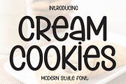 Cream Cookies | Script Font, a Script Font by Scratchones (Thumbnail 1 of 7)