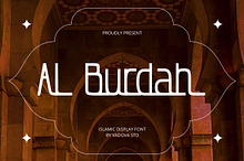 Al Burdah – Islamic Display Font
