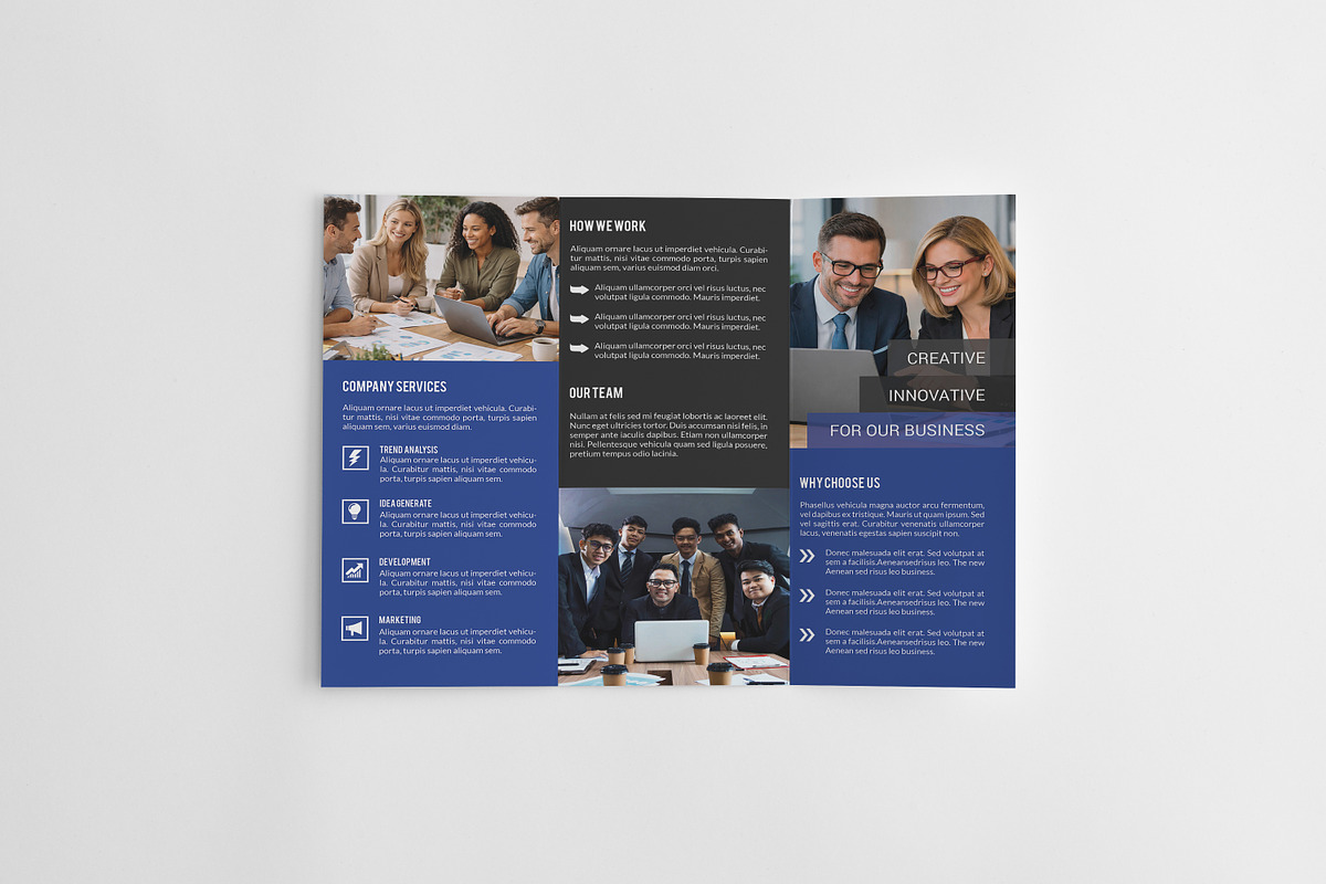 Trifold Corporate Brochure, a Brochure Template by Template Shop (Photo 5 of 5)