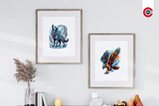 Vibrant Elemental Animal Vector SVGs, an Animal Illustration by C-Kav (Thumbnail 8 of 10)