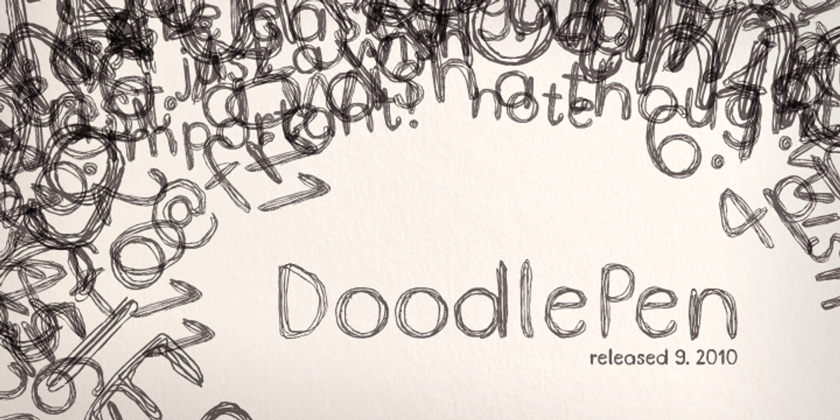 DoodlePen, a Font by Letters & Numbers (Photo 1 of 4)