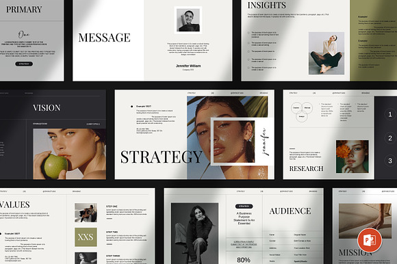 Brand Strategy PowerPoint Layout preview 8